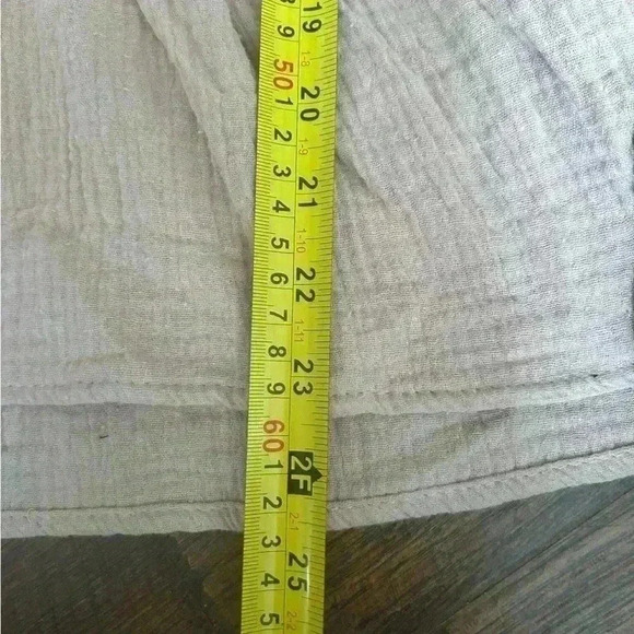 BiBi Women’s Small Peach‎ Crepe V Neck Long Sleeve Babydoll Ruffled Swing Blouse - Picture 9 of 11